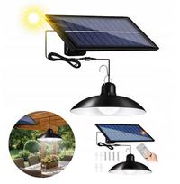 Solar LED chandelier, solar ceiling lamp, twilight sensor