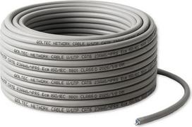 Qoltec UTP patchcord cable cat6 copper Cu LAN 25m grey