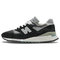 New Balance 998 Pagaminti JAV Juodi Sidabriniai Vyriški Sportbačiai U998BL 37.5 gray