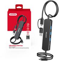 Unitek Unitek KVM Hub 10Gbps – przełączanie między 2 hostami, 3×USB-A | U1344ABK01 | 4894160058423