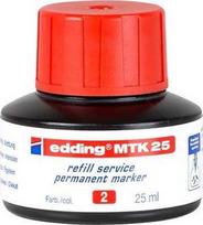 Tušas permanentiniams žymekliams Edding MKT25, 25ml, raudonos spalvos