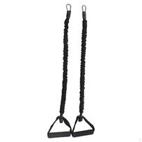 2x Pilates Reformer Pull Ropes,Pilates Handles Workout Equipment Resistance Bands,Exercise Straps black