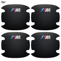 4 vnt. nauji automobilio durų rankenėlių dubenėlių apsauginiai lipdukai nuo įbrėžimų, skirti BMW M E36 E46 E90 E60 F10 F30 E39 F20 E87 E92 G30 X5 E70 E9