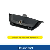 High-Temperature Steam Cleaner Brush Head for Household Cleaning Small Round Brush*1 (Nylon) black