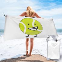 bfb tennis ball Beach Towel Soft Microfiber Quick Dry Absorbent Quick Towels For Bath W30*H60(CM) yellow