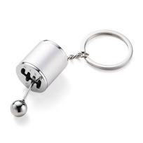 Keychain Mini Turbo Turbocharger Car-styling Keyring Gear Gearbox Pendant Keychain Stick Knobs Keyring Shift Metal Fidget Toys sidabras