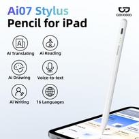 GOOJODOQ Ai07 Stylus Pen For Apple Pencil Ai Read/Write/Draw Tilt-sensitive Palm Rejection USB-C Fast Charge for ipad 2018-2025 dramblio kaulas