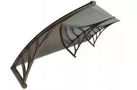Stogelis virš durų Metal-gum, 200x100 cm, rudas