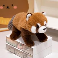 Mielas mielas meškėno lėlės pliušinis žaislas raudonojo pandos lėlė vaikams raminanti skudurėlio lėlė gimtadienio dovana 50cm（0.18kg） brown