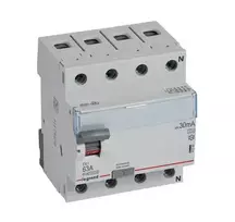 Legrand 411786 Liekamosios srovės grandinės pertraukiklis 4P 63A 0,3A tipas A P304 TX3 411786