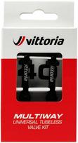 Bekamerinis ventilis Vittoria Multiway alloy juodas 80mm 2vnt.