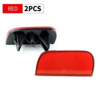 2PCS For 10th Gen Honda Civic Sedan 2016 2017 2018 2019 2020 2021 Car Rear Bumper Reflector Tail Brake Light Cover Shell No Bulb 2PCS Red Shell