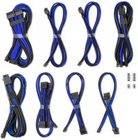 Laidas Cablemod C-Series Pro ModMesh Sleeved 12V-2x6 12VHPWR Dual StealthSense Cable Kit, mėlyna sp./juoda sp.