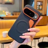 For Google Pixel 9 Pro XL Case Hard PU Magnetic Wireless charging Protective Back Cover Case For Pixel 9 9Pro XL 9A Phone Shell Google Pixel 9 Pro XL