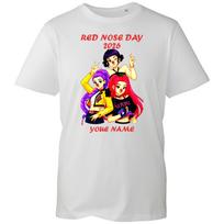 Personalized Red Nose Day 2026 T-shirt Your Name Animated Movie Kid's Gift Tee S
