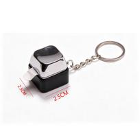 Novelty Electric Shock Prank Keyboard Button Keychain Mini Click Fidget Toy Funny Trick Pendant Backpack Charm Party Favor Gifts Safe Current
