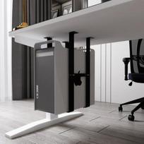 Metal Desktop Computer Case Mounting Bracket - Simple Host Hanger Base Standard gray