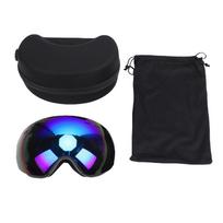 OTG Ski Goggles Over Glasses Ski Snowboard Goggles for Men Women Polarized Windproof Double Layer Anti Fog Black Blue black