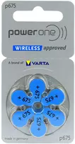 Baterijos – Varta 675 PR44 Power One Klausos Aparatų Baterijos, 6 vnt.
