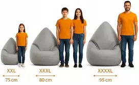 Sėdmaišis su pufu Pufini, žalias