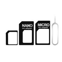 Universalus 4 viename SIM kortelės keitiklis Nano SIM kortelei į Micro standartinį adapterį išmaniesiems telefonams 4G LTE USB belaidžiams maršrutizatoriams juoda