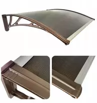 Stogelis virš durų Metal-gum, 100x60 cm, rudas