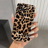 Leopard Print Pattern Case For Samsung A56 5G Cases For Galaxy A35 A54 A53 A34 A33 A52S S25 S24 Ultra S23 S21 FE S22 Plus Cover A15 (5G 4G) brown
