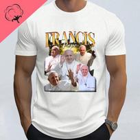 Camisetas Pope Francis T Shirt Inspirational Faith Thank You Father Pray Cotton Short Sleeve T Shirt Rip Graphic Unisexs T Shirts S