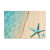 Heat Resistant Summer Beach Placemat Seashells Table Mat Tableware Pad  Table Decoration Style 3