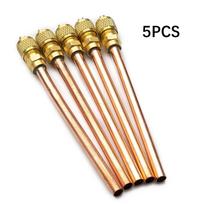 5Pcs Air Conditioner Refrigeration Access Valves Copper Tube Filling Parts Replacements Refrigerator Accessories