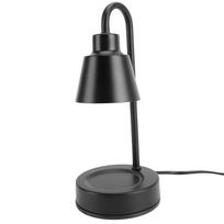 Candle Warmer Lamp with Timer 50W Dimmable Vintage Aromatherapy Wax Melting Light Electric Candle Warmer with 2 Bulbs Black US Plug 110V gray