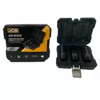 Smūginių galvučių komplektas JCB 4032TH44; 1/2''; 17, 19, 21 mm; 3 vnt.
