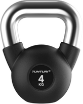 Gumuotas svarstis Tunturi Platinum Rubber Kettlebell 4–32 kg (Svoris: 4kg)