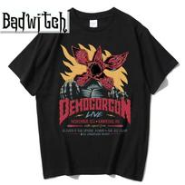 Stranger Things Žmogėdra augalas Demogorgonas Medvilniniai marškinėliai 3XL balta