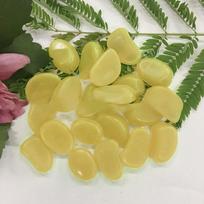 Garden Pebbles Glow Stones Rocks Luminous Pebbles for Walkways Outdoor Decor Aquarium Fish Tank Garden Decorative Stones100pcs geltona