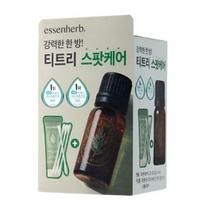 Essenherb Tea Tree 100 Oil Spot Care Set 10ml (+ Cream 10ml + Cotton Swabs 50P) gray