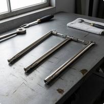 Gas Grill Burner Assembly Top Three Tube Silver Finish