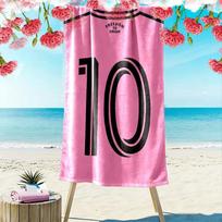 Lionel Messi Print Beach Towel, Large Soft Quick Dry Towel for Beach Camping Swimming 70cmx140cm(27x55inch)