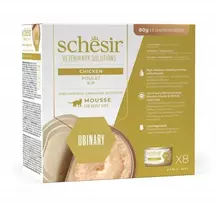 Schesir Veterinary Solutions Urinary, šlapias pašaras katėms, vištiena, musė, 8x80 g, konservuota, pakuotė (SR-3147)