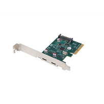 Lanberg PCI-Express X1 Card to 2X USB-C 3.2 GEN 2X1 Low profile | PCE-UC3-002|PCE-UC3-002