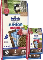 Bosch Petfood bosch Junior su ėriena ir ryžiais 15kg+2kg