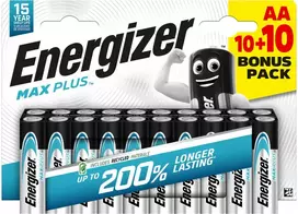 Baterijos - Energizer Max Plus AA LR6 20 vnt.