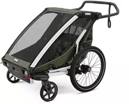 „Thule Chariot Lite“ dviguba dviračių priekaba, vintažinės žalios spalvos