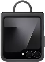 Dėklas EF-PF741TBE Samsung Silicone Cover with Ring for Galaxy Z Flip 6/7 FE Juodas (Damaged Package) (Pažeista pakuotė)
