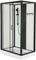 Dušo kabina Galaxy K715 120x80 skaidri/baltas