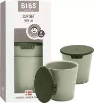 Seilinukai Bibs 2 Sage vaikiški gertuvės su dangteliais