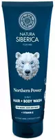EUROBIOLAB Natura Siberica For Real Men 3 viename šampūnas vyrams plaukams, barzdai ir kūnui, 200 ml