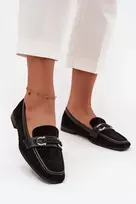 Boto Juodi elegantiški moteriški mokasinai
