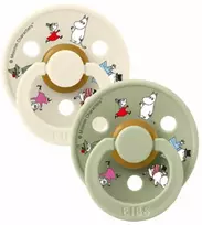 Mam Baby BIBS x MOOMIN čiulptukų rinkinys 2 dydis (6 - 18 mėn.) Friends-ivory-mix