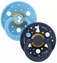 Mam Baby BIBS x MOOMIN čiulptukų rinkinys 1 dydis (0 - 6 mėn.) Good night breeze mix